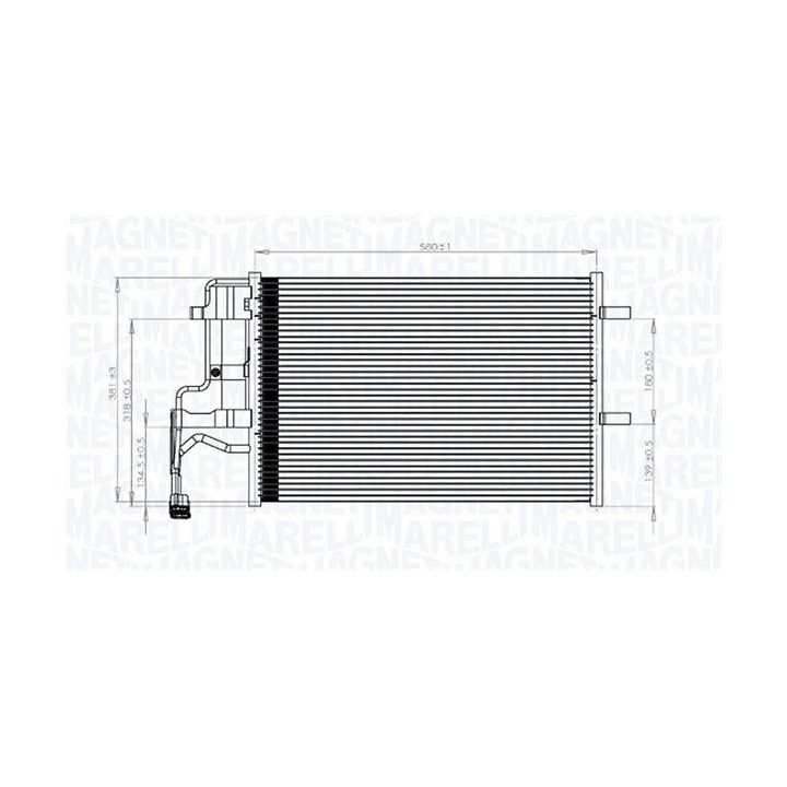 Kondensatorius, oro kondicionierius MAGNETI MARELLI 350203844000