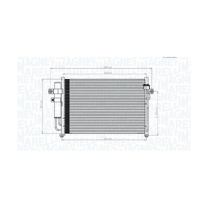 Kondensatorius, oro kondicionierius MAGNETI MARELLI 350203846000