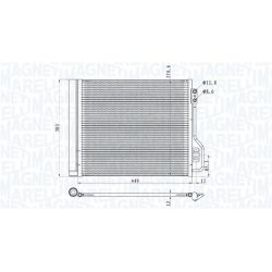 Kondensatorius, oro kondicionierius MAGNETI MARELLI 350203854000