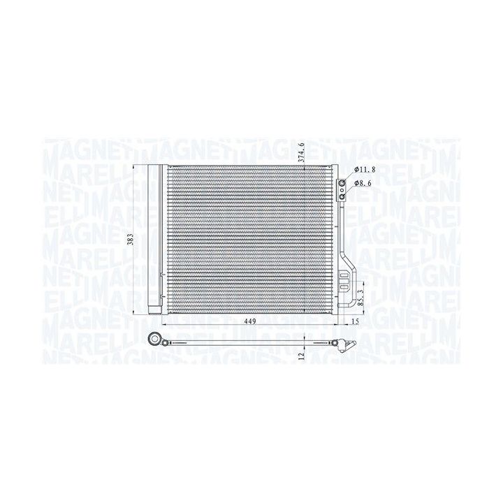 Kondensatorius, oro kondicionierius MAGNETI MARELLI 350203854000