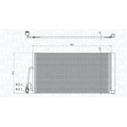 Kondensatorius, oro kondicionierius MAGNETI MARELLI 350203861000