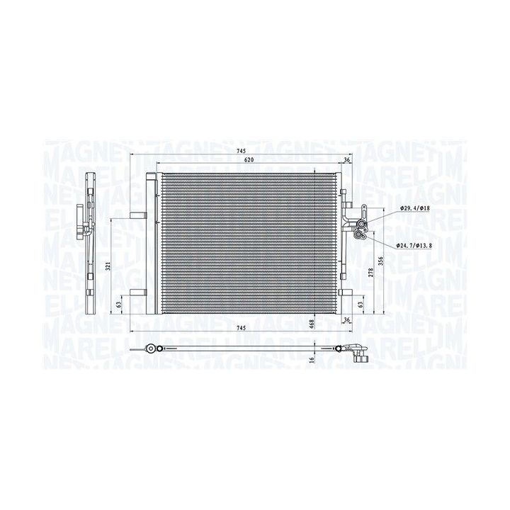 Kondensatorius, oro kondicionierius MAGNETI MARELLI 350203873000