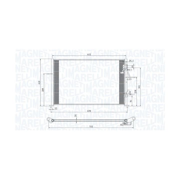 Kondensatorius, oro kondicionierius MAGNETI MARELLI 350203878000