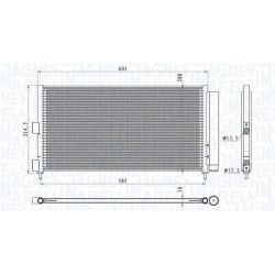 Kondensatorius, oro kondicionierius MAGNETI MARELLI 350203881000