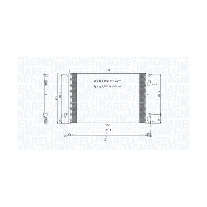 Kondensatorius, oro kondicionierius MAGNETI MARELLI 350203892000