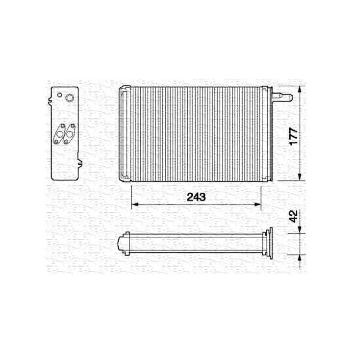 šilumokaitis, salono šildymas MAGNETI MARELLI 350218056000