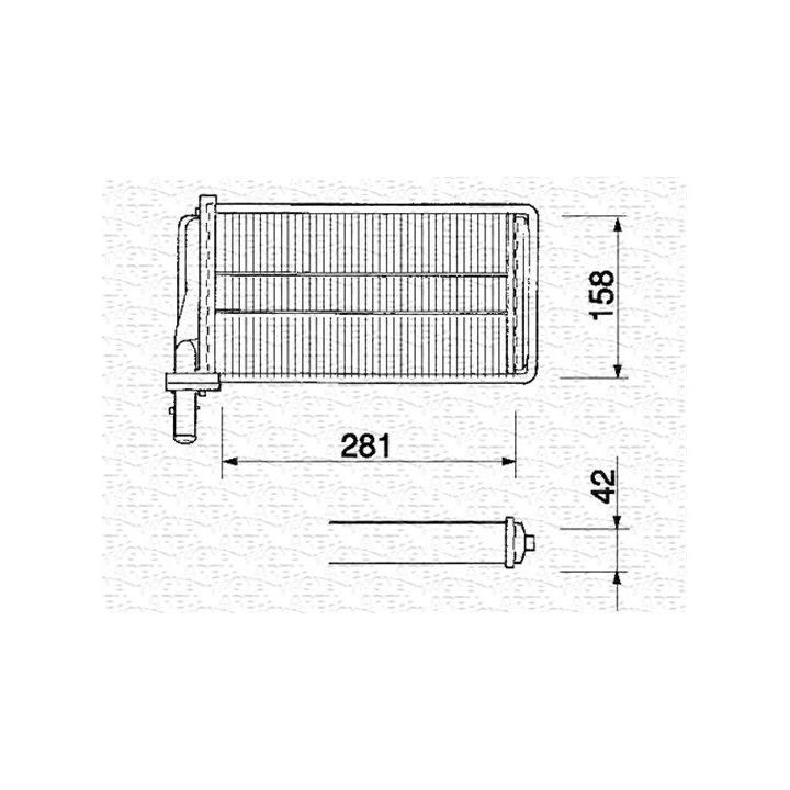 šilumokaitis, salono šildymas MAGNETI MARELLI 350218061000