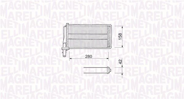 šilumokaitis, salono šildymas MAGNETI MARELLI 350218061000