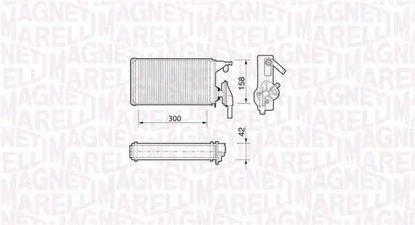 šilumokaitis, salono šildymas MAGNETI MARELLI 350218063000