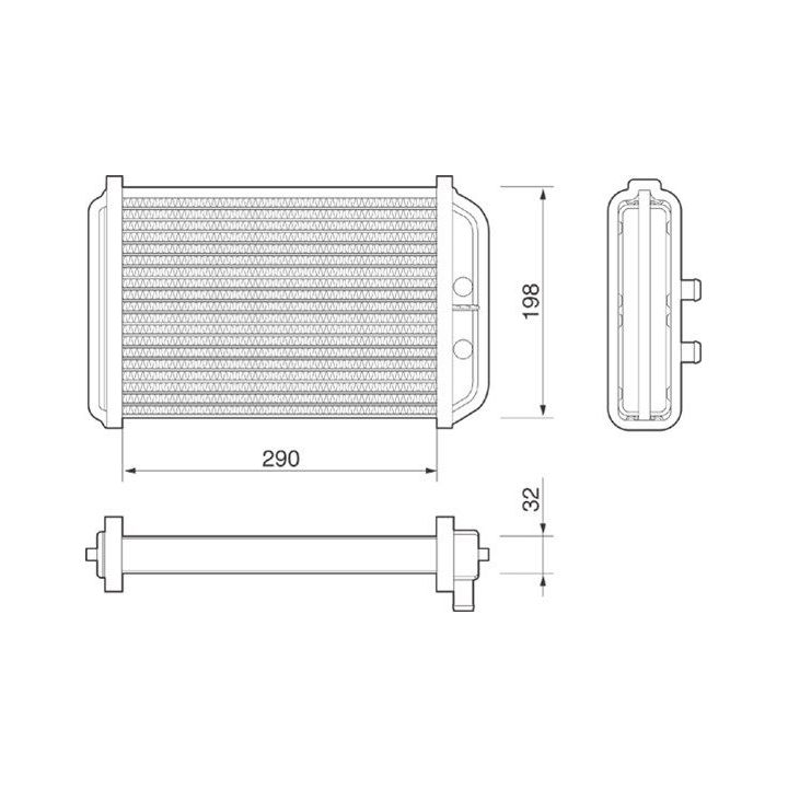 šilumokaitis, salono šildymas MAGNETI MARELLI 350218068000