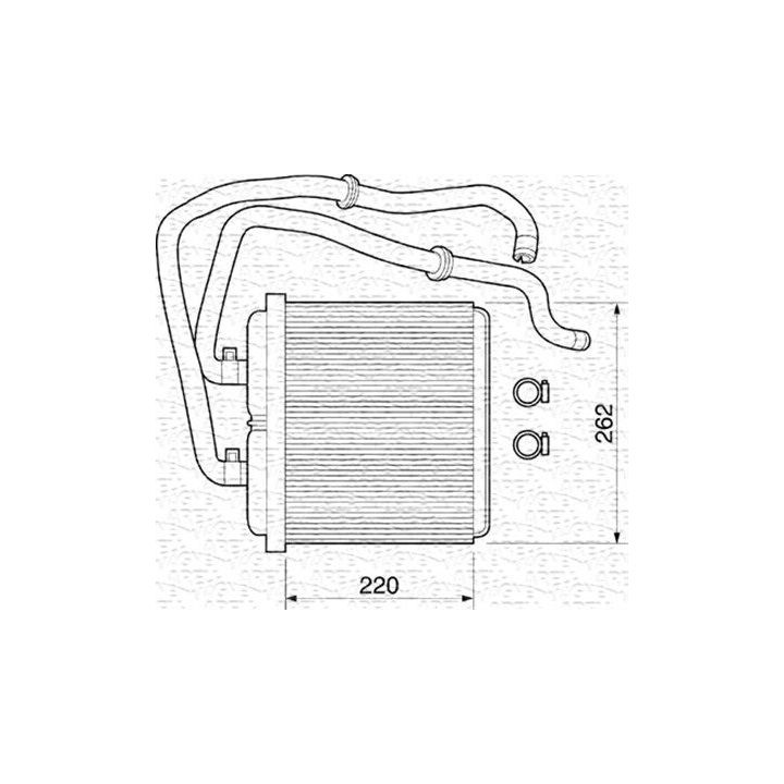 šilumokaitis, salono šildymas MAGNETI MARELLI 350218072000