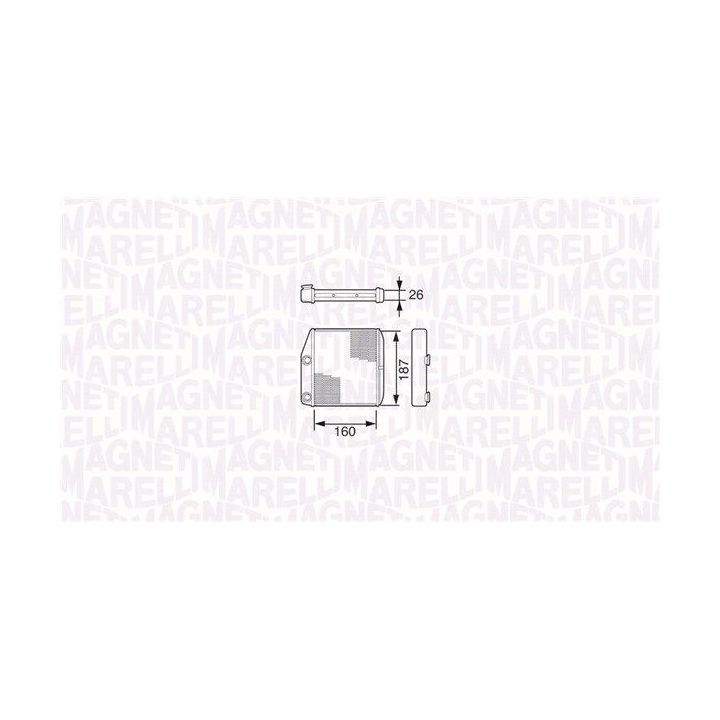 šilumokaitis, salono šildymas MAGNETI MARELLI 350218227000