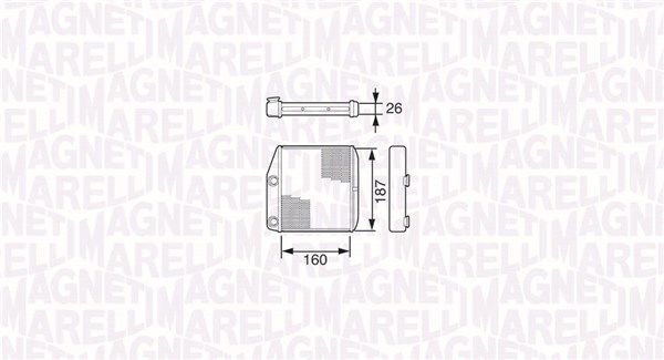 šilumokaitis, salono šildymas MAGNETI MARELLI 350218227000
