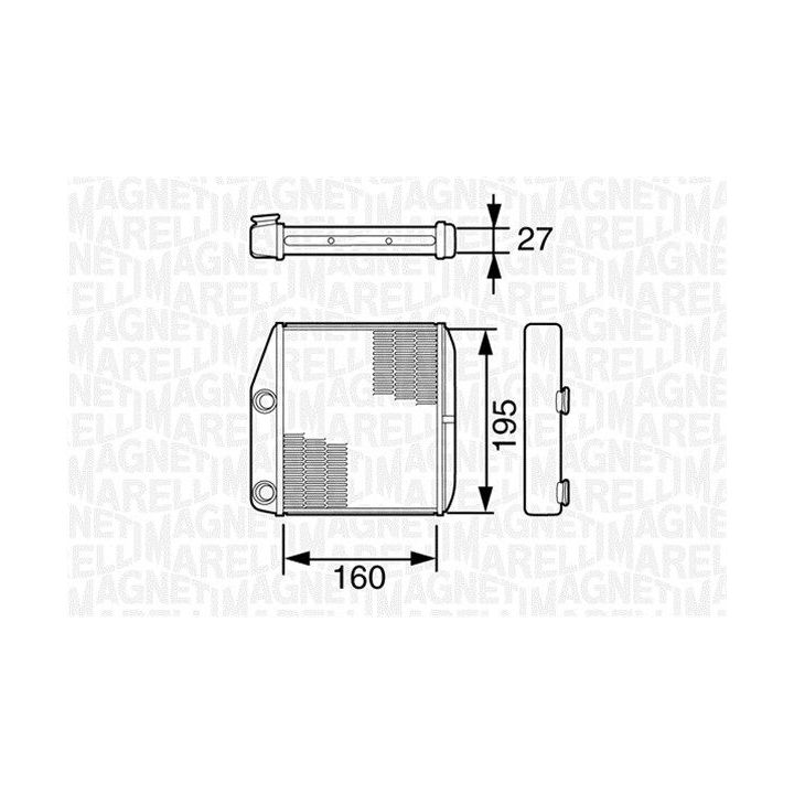 šilumokaitis, salono šildymas MAGNETI MARELLI 350218227000
