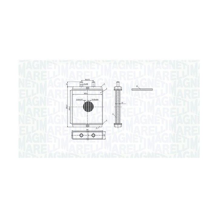 šilumokaitis, salono šildymas MAGNETI MARELLI 350218308000