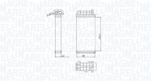 šilumokaitis, salono šildymas MAGNETI MARELLI 350218400000