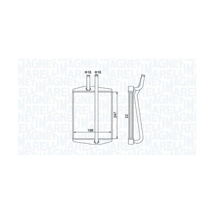 šilumokaitis, salono šildymas MAGNETI MARELLI 350218413000