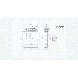 šilumokaitis, salono šildymas MAGNETI MARELLI 350218426000