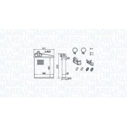 šilumokaitis, salono šildymas MAGNETI MARELLI 350218440000