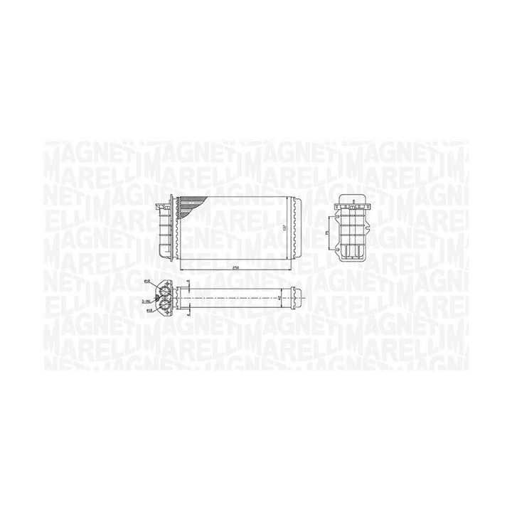 šilumokaitis, salono šildymas MAGNETI MARELLI 350218441000