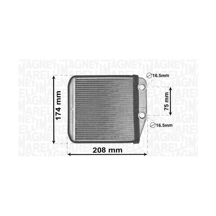 šilumokaitis, salono šildymas MAGNETI MARELLI 350218444000