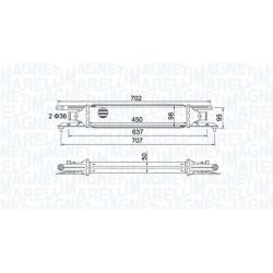 Tarpinis suslėgto oro aušintuvas, kompresorius MAGNETI MARELLI 351319204090