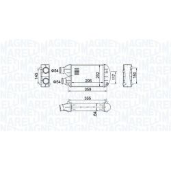 Tarpinis suslėgto oro aušintuvas, kompresorius MAGNETI MARELLI 351319204510