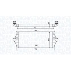 Tarpinis suslėgto oro aušintuvas, kompresorius MAGNETI MARELLI 351319204600