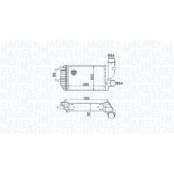 Tarpinis suslėgto oro aušintuvas, kompresorius MAGNETI MARELLI 351319205000