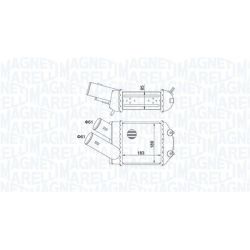 Tarpinis suslėgto oro aušintuvas, kompresorius MAGNETI MARELLI 351319205150