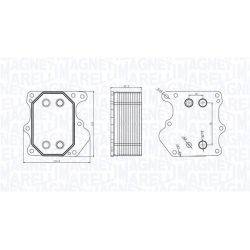 Alyvos aušintuvas, variklio alyva MAGNETI MARELLI 350300000500
