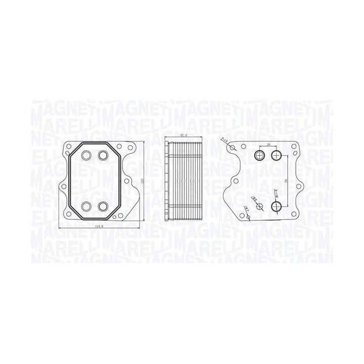 Alyvos aušintuvas, variklio alyva MAGNETI MARELLI 350300000500