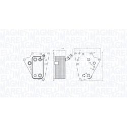 Alyvos aušintuvas, variklio alyva MAGNETI MARELLI 350300001500