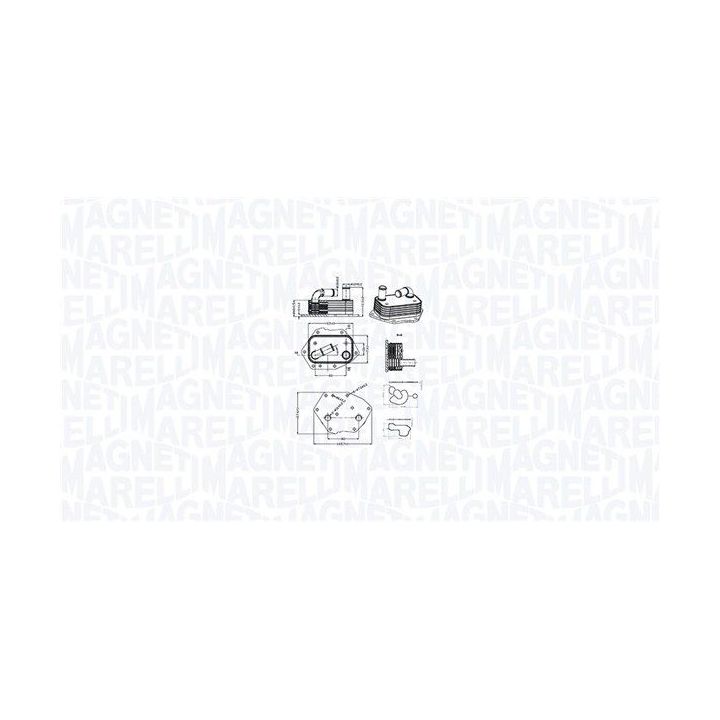 Alyvos aušintuvas, variklio alyva MAGNETI MARELLI 350300002600