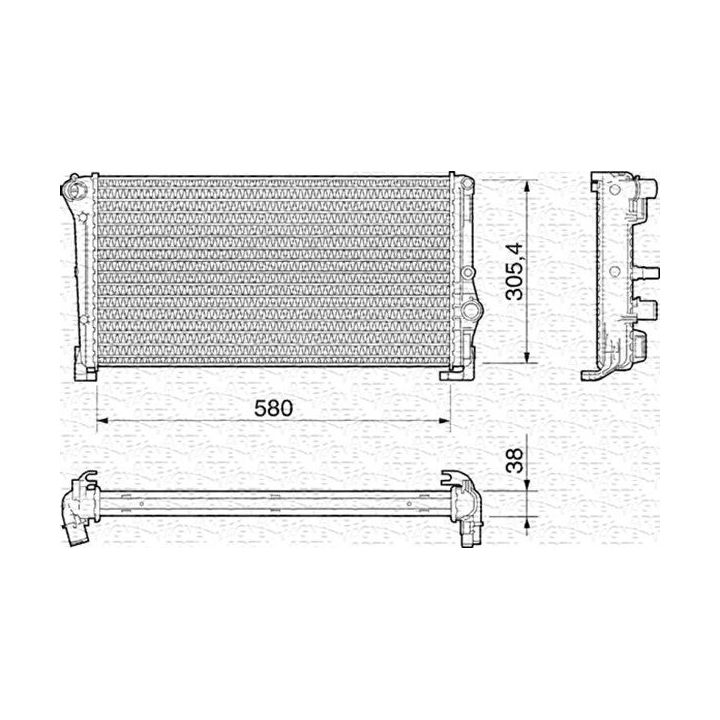Radiatorius, variklio aušinimas MAGNETI MARELLI 350213012000