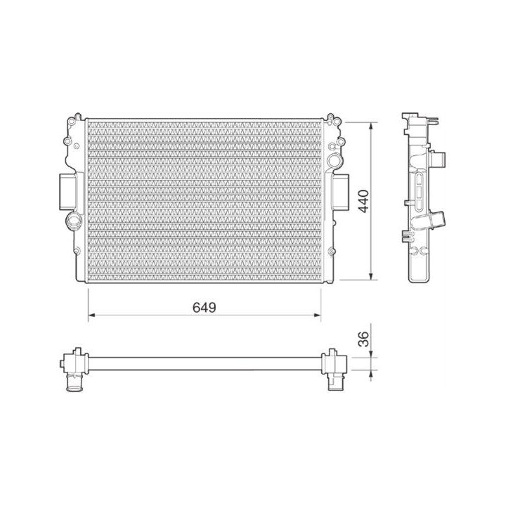Radiatorius, variklio aušinimas MAGNETI MARELLI 350213015000