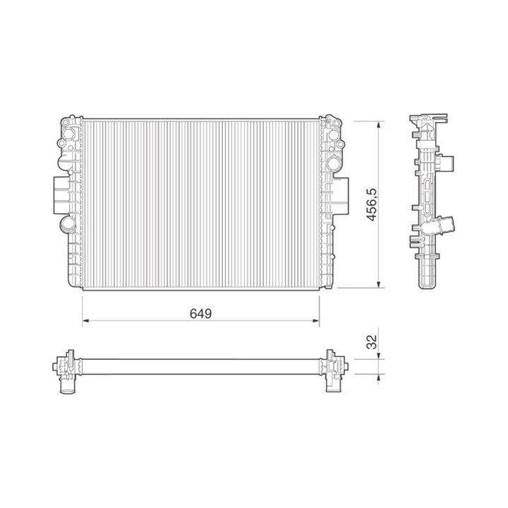 Radiatorius, variklio aušinimas MAGNETI MARELLI 350213016000