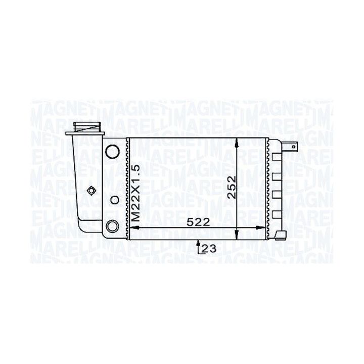 Radiatorius, variklio aušinimas MAGNETI MARELLI 350213101000