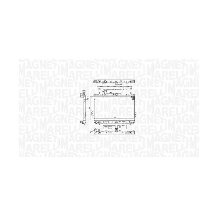 Radiatorius, variklio aušinimas MAGNETI MARELLI 350213110400