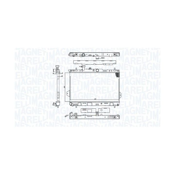 Radiatorius, variklio aušinimas MAGNETI MARELLI 350213110400