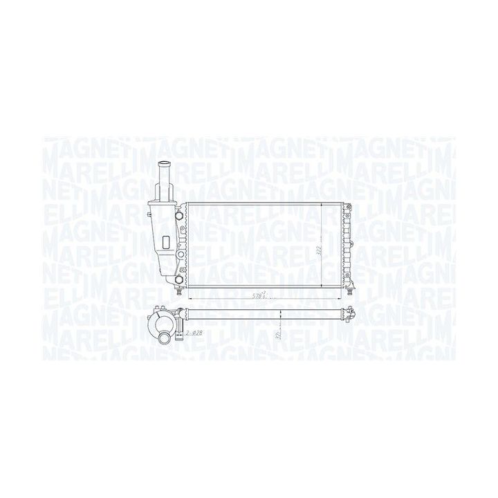 Radiatorius, variklio aušinimas MAGNETI MARELLI 350213114000