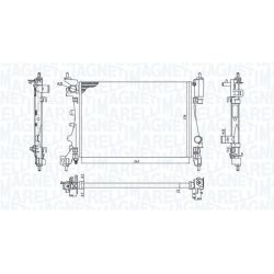 Radiatorius, variklio aušinimas MAGNETI MARELLI 350213130100