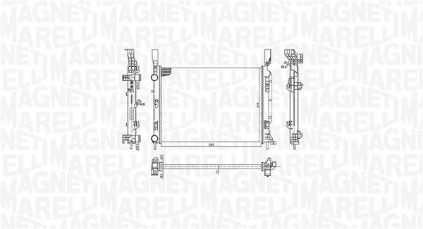 Radiatorius, variklio aušinimas MAGNETI MARELLI 350213142600