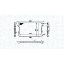 Radiatorius, variklio aušinimas MAGNETI MARELLI 350213152200
