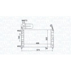 Radiatorius, variklio aušinimas MAGNETI MARELLI 350213154400