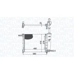 Radiatorius, variklio aušinimas MAGNETI MARELLI 350213155700