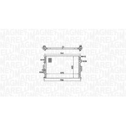Radiatorius, variklio aušinimas MAGNETI MARELLI 350213157700