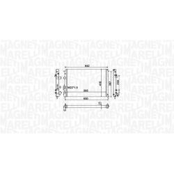 Radiatorius, variklio aušinimas MAGNETI MARELLI 350213159100