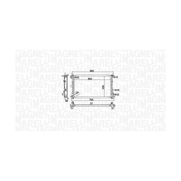 Radiatorius, variklio aušinimas MAGNETI MARELLI 350213159900