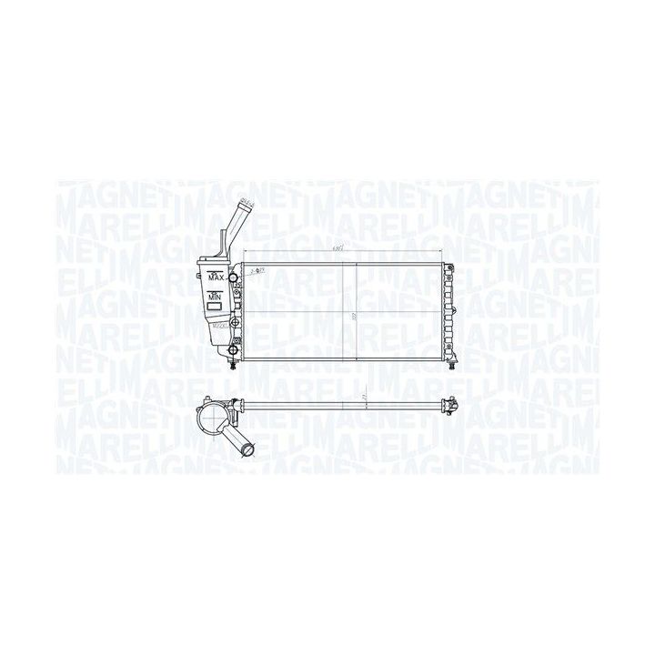 Radiatorius, variklio aušinimas MAGNETI MARELLI 350213161000